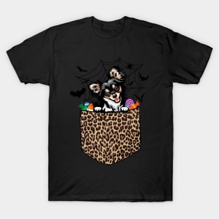 Cute Chihuahua Dog Lover Gift Leopard Chihuahua Halloween T-Shirt